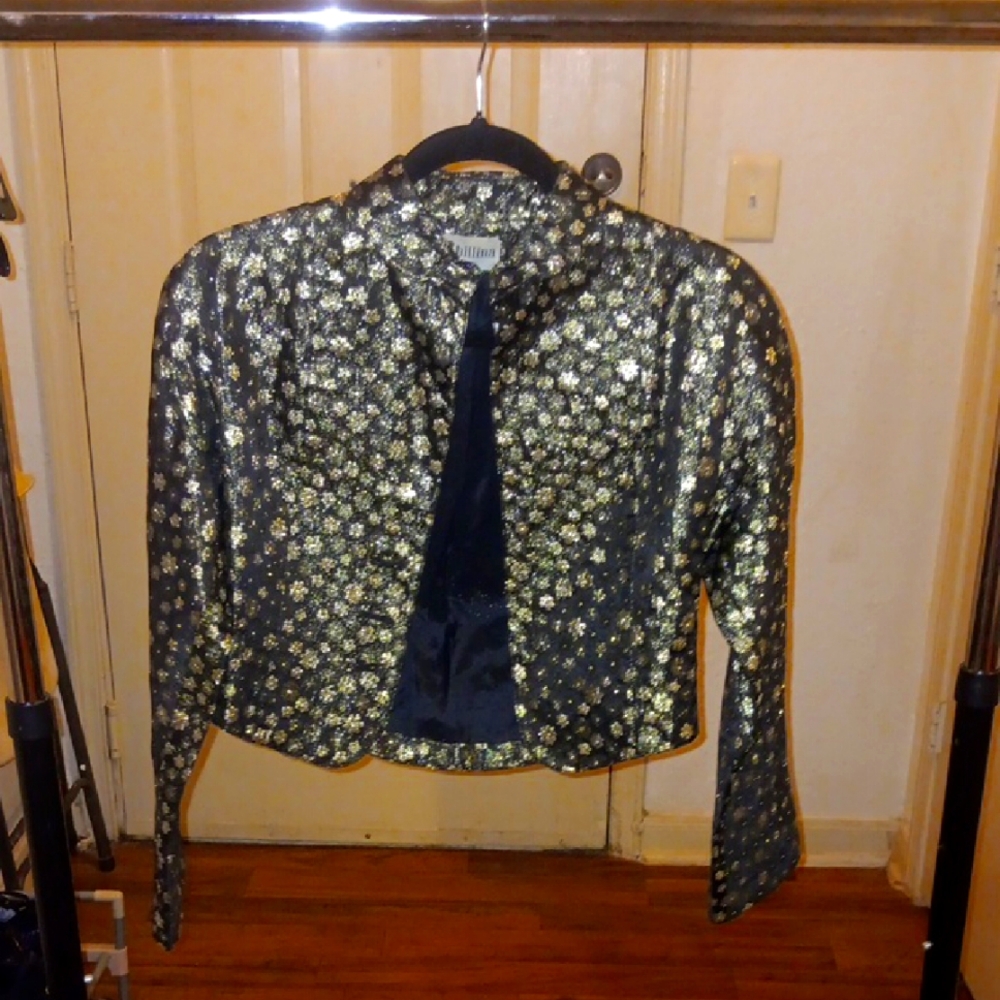 Elegant Black and Gold Women's Jacket